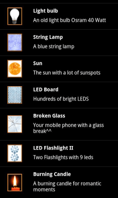 Capture d'écran de l'application Flashlight Gallery - #2