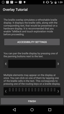 Capture d'écran de l'application BrailleBack - #3