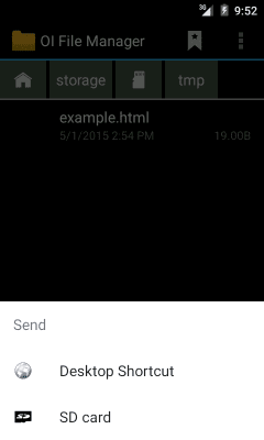 Capture d'écran de l'application Ouvrir dans le navigateur - #4
