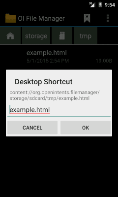 Capture d'écran de l'application Ouvrir dans le navigateur - #5