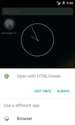 Capture d'écran de l'application Ouvrir dans le navigateur - #6