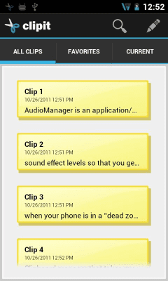 Capture d'écran de l'application ClipIT - Clipboard Manager - #5