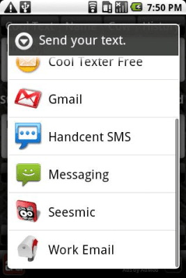 Capture d'écran de l'application Cool Texter &amp; Fonts FREE - #2