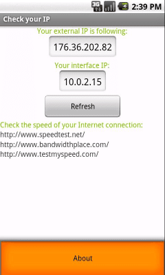 Capture d'écran de l'application Check your IP - #2