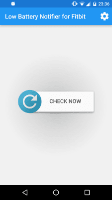 Capture d'écran de l'application Low Battery Alert for Fitbit - #1