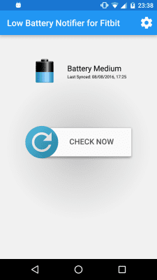 Capture d'écran de l'application Low Battery Alert for Fitbit - #2