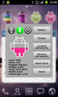 Capture d'écran de l'application Pink Android Battery - #4