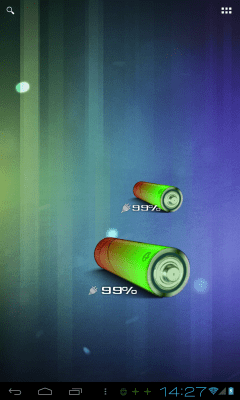 Capture d'écran de l'application 3D AA Battery Widget - #1