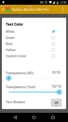 Capture d'écran de l'application Mini moniteur de batterie - #4
