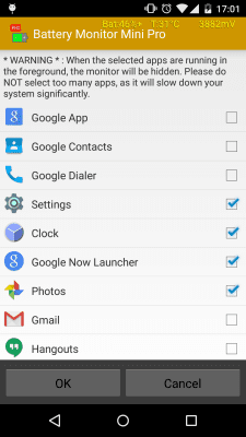 Capture d'écran de l'application Mini moniteur de batterie - #5