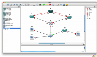 Capture d'écran de l'application GNS3 pour Windows - #1