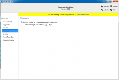 Capture d'écran de l'application TouchCopy - #4