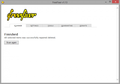 Capture d'écran de l'application FreeFixer - #2