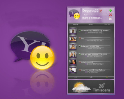 Capture d'écran de l'application Yahoo! Messenger - #1