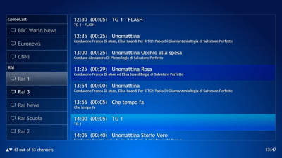 Capture d'écran de l'application ProgDVB - #3