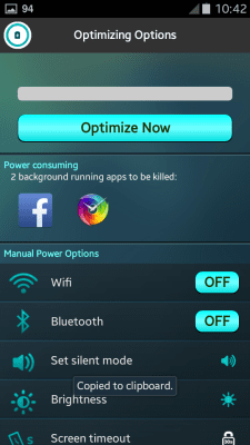 Capture d'écran de l'application Battery Life Saver for Android - #3