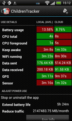 Capture d'écran de l'application Battery Stats Plus - #3