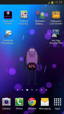 Capture d'écran de l'application Monsters Battery Widget - #7