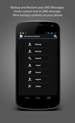 Capture d'écran de l'application MDroid SMS Backup & Restore - #7