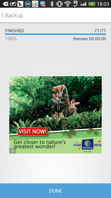 Capture d'écran de l'application SMS Backup & Restore (Kitkat) - #3