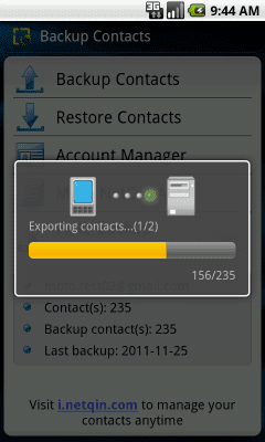 Capture d'écran de l'application Contacts Importer - #3