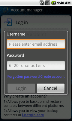 Capture d'écran de l'application Contacts Importer - #5