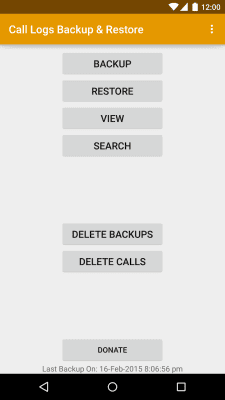 Capture d'écran de l'application Call Logs Backup & Restore - #1