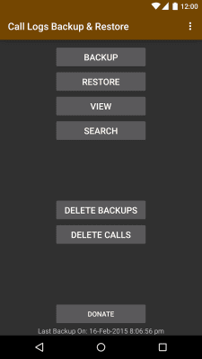 Capture d'écran de l'application Call Logs Backup & Restore - #2