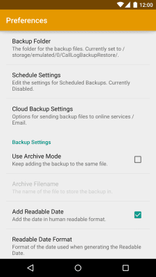 Capture d'écran de l'application Call Logs Backup & Restore - #3