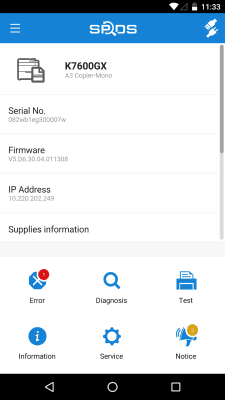 Capture d'écran de l'application SPDS - #3