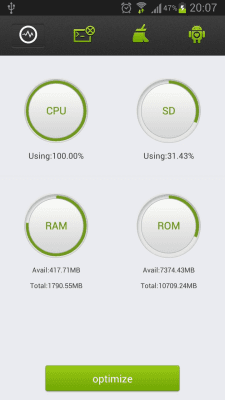 Capture d'écran de l'application Assistant d'optimisation - #1