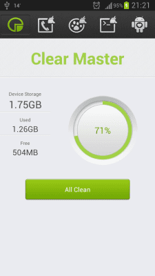 Capture d'écran de l'application Cleanup Master - #1