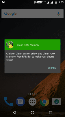 Capture d'écran de l'application Clean RAM Memory - #5