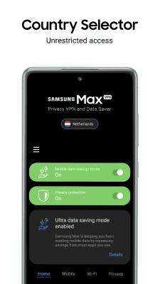 Capture d'écran de l'application Samsung Max - Data Savings & Privacy Protection - #3