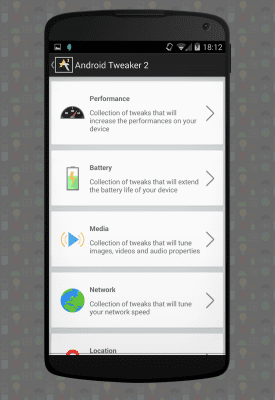 Capture d'écran de l'application Android Tweaker 2 - #10