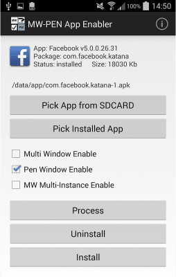 Capture d'écran de l'application MW-Pen App Enabler - #2