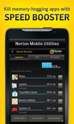 Capture d'écran de l'application Norton Utilities &amp; Task Killer - #3