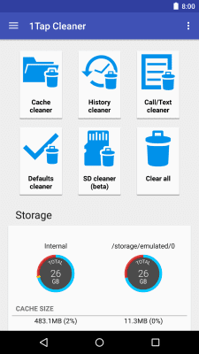 Capture d'écran de l'application 1Tap Cleaner (version russe) - #1