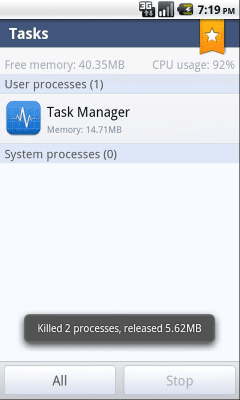 Capture d'écran de l'application Sand Studio Task Manager - #2