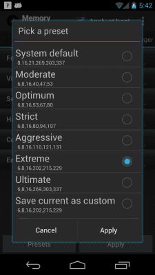 Capture d'écran de l'application Memory Manager - #5