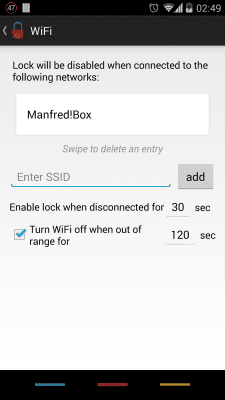 Capture d'écran de l'application Delayed Lock TRIAL - #3