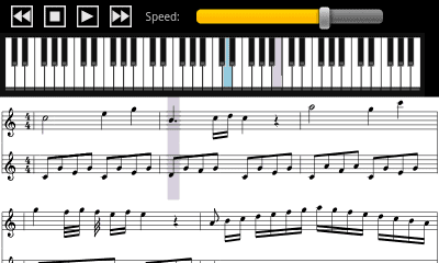 Capture d'écran de l'application Midi Sheet Music (patched) - #1