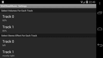 Capture d'écran de l'application Midi Sheet Music (patched) - #2