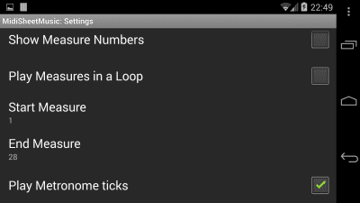 Capture d'écran de l'application Midi Sheet Music (patched) - #3