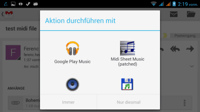 Capture d'écran de l'application Midi Sheet Music (patched) - #4