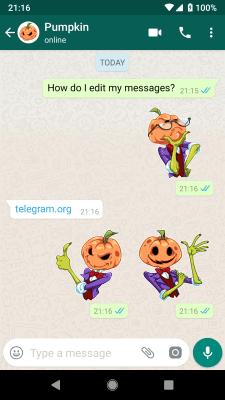 Capture d'écran de l'application Stickers for WA - Halloween - #5