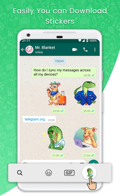Capture d'écran de l'application Stickers forWhatsApp - Sticker Maker - #5