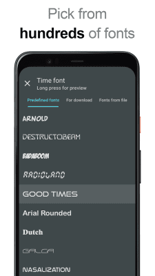 Capture d'écran de l'application Widget horloge DIGI - #5