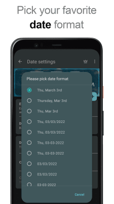 Capture d'écran de l'application Widget horloge DIGI - #7
