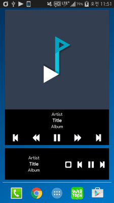 Capture d'écran de l'application Plug In Music Widget - #2